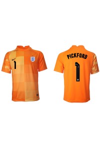 Engeland Jordan Pickford #1 Doelman Voetbaltruitje Uit tenue WK 2022 Korte Mouw